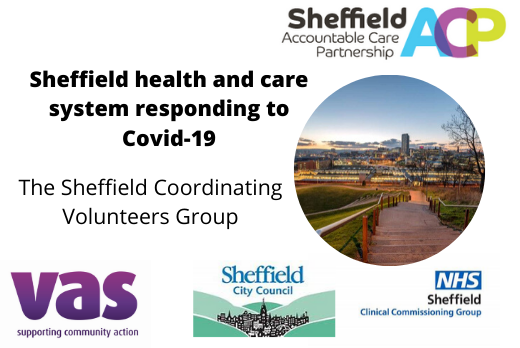Sheffield health and care system responding to Covid-19: Sheffield Coordinating Volunteers Group.