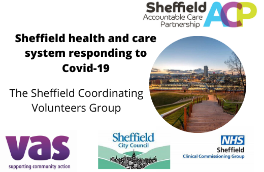 Sheffield health and care system responding to Covid-19: Sheffield Coordinating Volunteers Group.