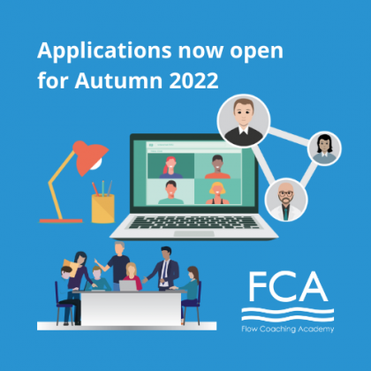 Flow Coaching Academy - Applications now open for Autumn 2022